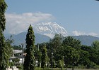 DSC 2622  The view when I stepped out of Pokhara airport. I think that's Annapurna South.