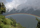 DSC 2801  Day 4: the most perfect rainbow ever - close to our destination for that day, Chhomrong.