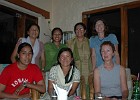 DSC 3255  Day 12: Last evening dinner. Standing fltr: Dicky Chhetri, Dhana, Nicky Chhetri, Caroline. Sitting fltr: Bima, Nirma, Francis.