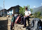 Day 1.  My porters Rahm and Kamal. Yes, I had 2 bags: lots of warm gear for my anticipated stay at Everest Basecamp.