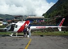Day 19.  'Stopover' at Lukla airport. No planes were flying that day.