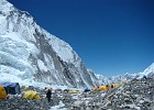 Day 27  Arriving at Camp 2.  Located at 6,450 meters (or 21,100 feet) above sea level.