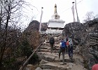 Day 8  The trail with Chorten or Stupa.