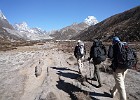 Day 15  On the trail to Lobuche.