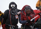 Day 56  Success on Everest!!  Me and Lakpa on the Summit around  8:20 in the morning.
