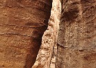 July 31st, 2010  The floor of the Siq gradually goes down so the walls are really getting higher. Petra.