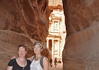 July 31st, 2010  About to exit the Siq to admire The Treasury in its full glory. Petra (= rock).