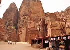 July 31st, 2010  Looking back at the Street of Facades. With obligatory tourist stalls. Petra.