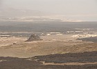 DSC 0748  Looking out over the volcanic area with Lac Assal in the distance. Still hazy as.
